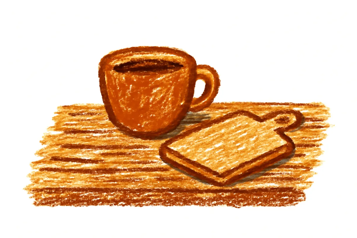 無垢材カウンターのイメージ