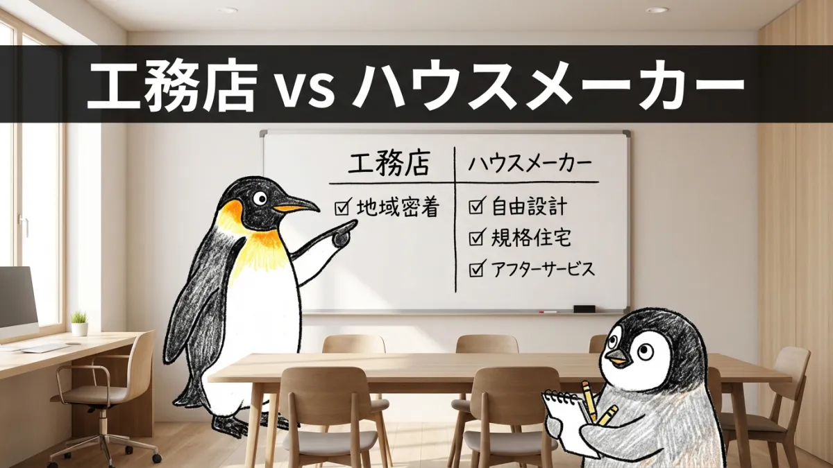 ハウスメーカーと工務店の違いとは?選び方のポイントをわかりやすく比較