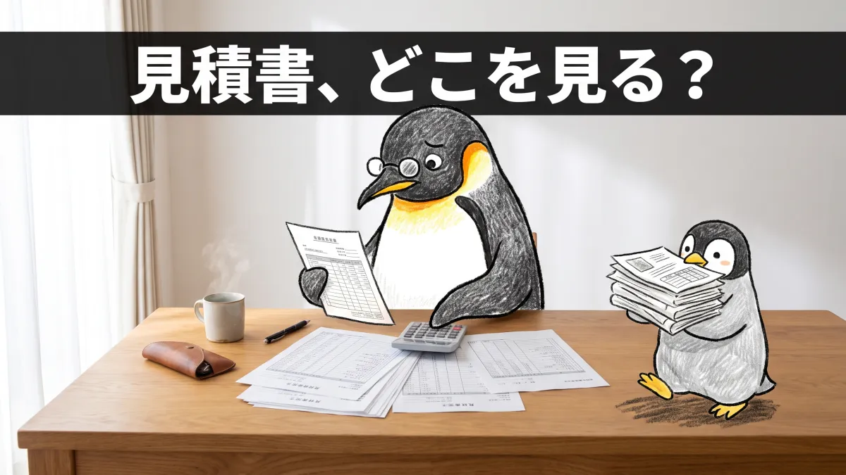 注文住宅の見積書の見方｜見積もり比較のチェックポイント