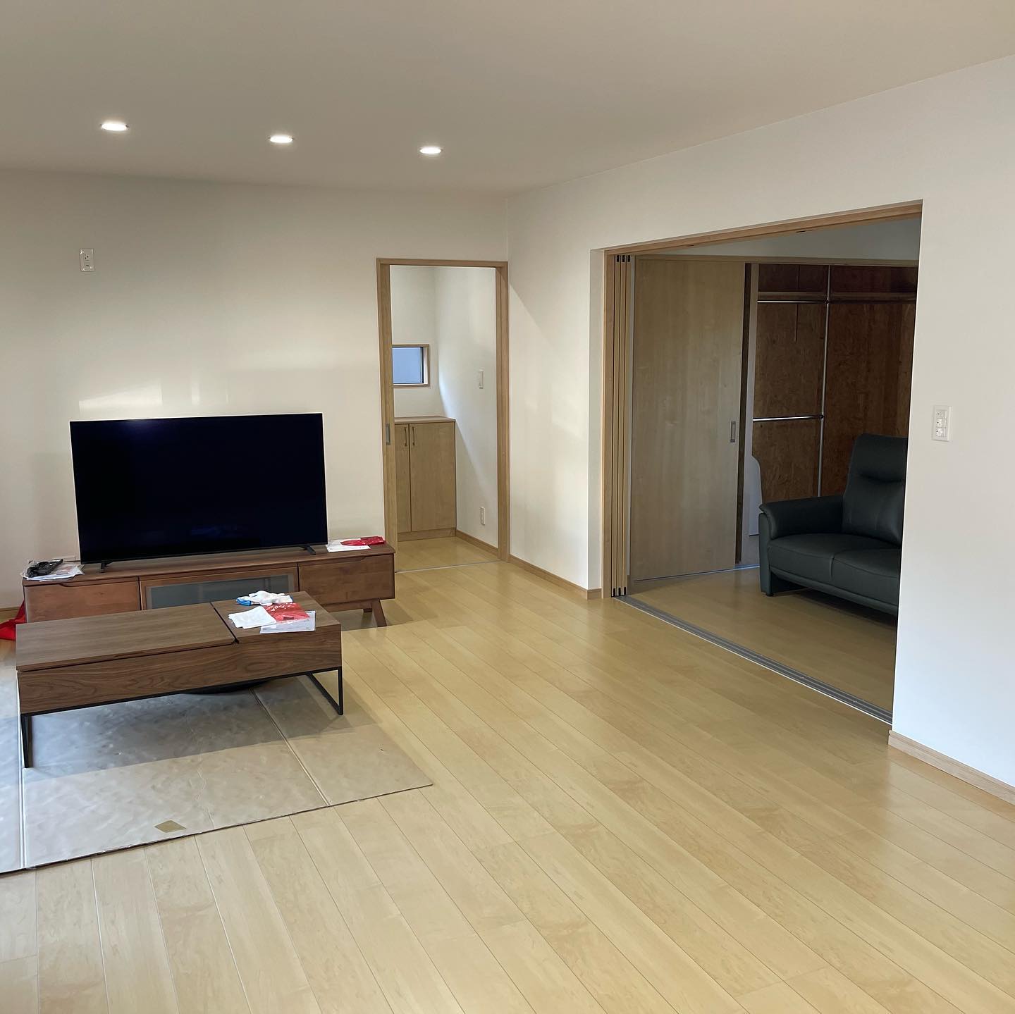 注文住宅で実現したインナーガレージの平屋 の写真